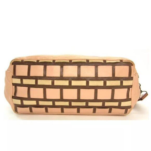 miumiu Pouch Bag Pink White Woman Authentic Used